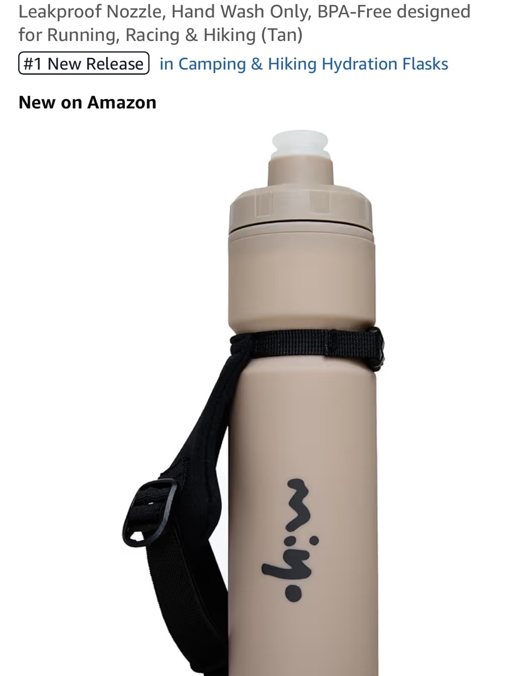 Miyo Hydration Water Bottle With Hand Strap